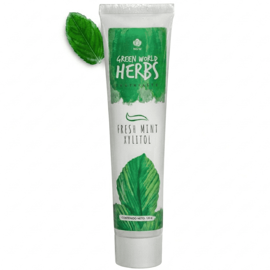 Pasta Dental Green World Herbs – Fresh Mint Xylitol 120g